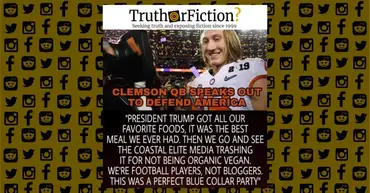Did Clemson Qb Trevor Lawrence Call White House Fast Food A