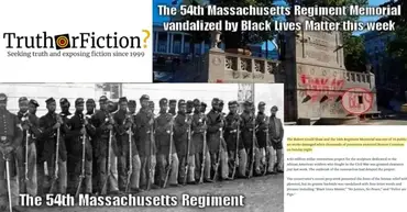 54th Massachusetts Regiment Memorial Vandalised