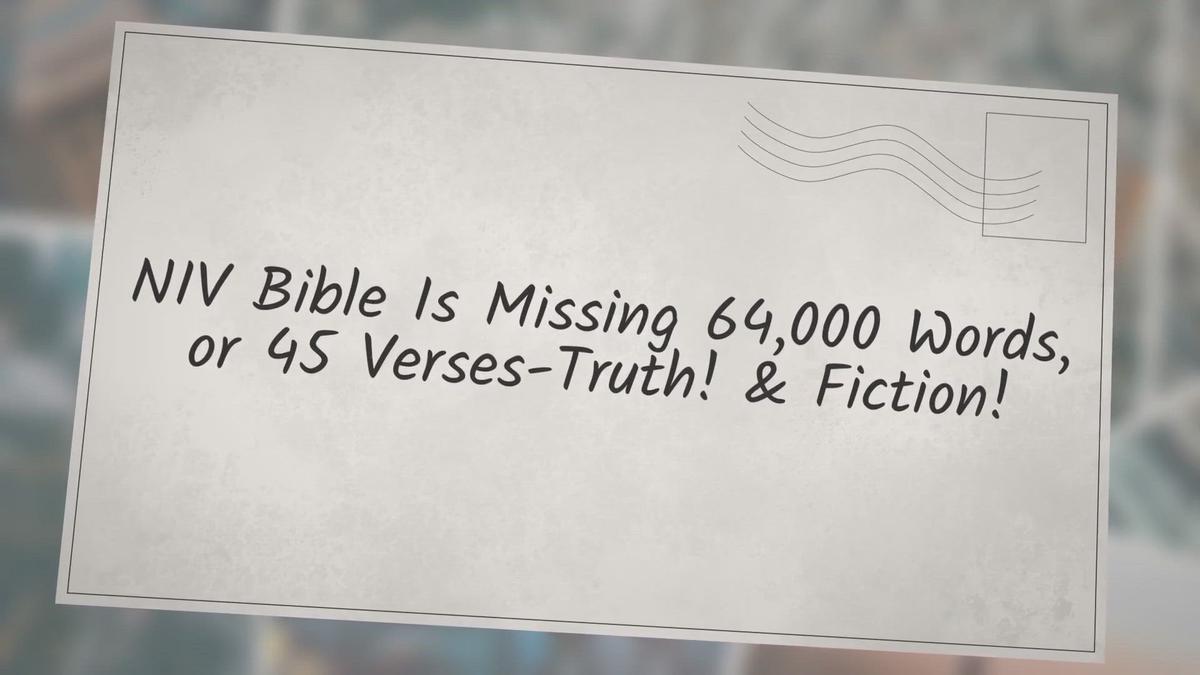 Missing Verses In Niv – The Missing 17 Verses in the Bible – TQXWT