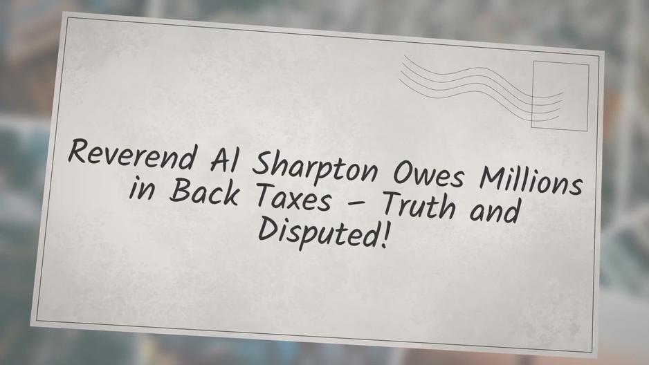 'Video thumbnail for Rev. Al Sharpton Owes Millions in Back Taxes – Truth! & Disputed!'