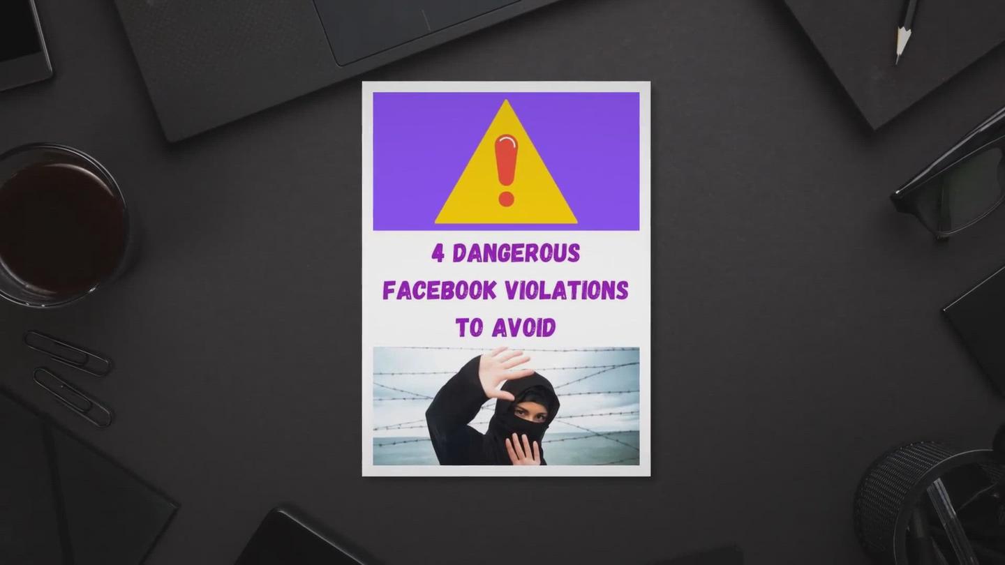 'Video thumbnail for 4 Dangerous Facebook Violations To Avoid'