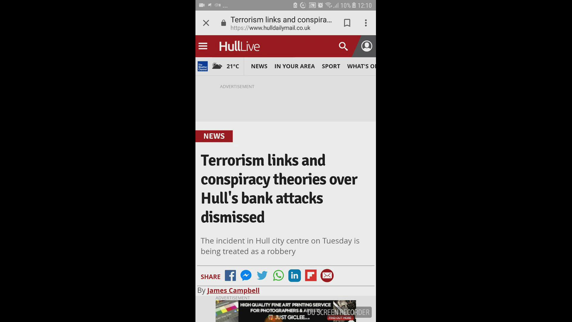 'Video thumbnail for Hull Hoax Incident More Analysis Of 9/11 Bank Attack Hoax'