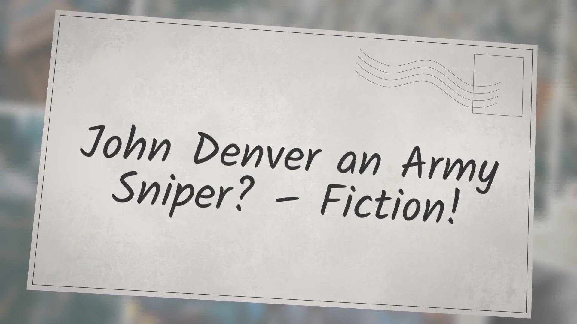 'Video thumbnail for Singer John Denver was a U.S. Army Sniper–Fiction!'