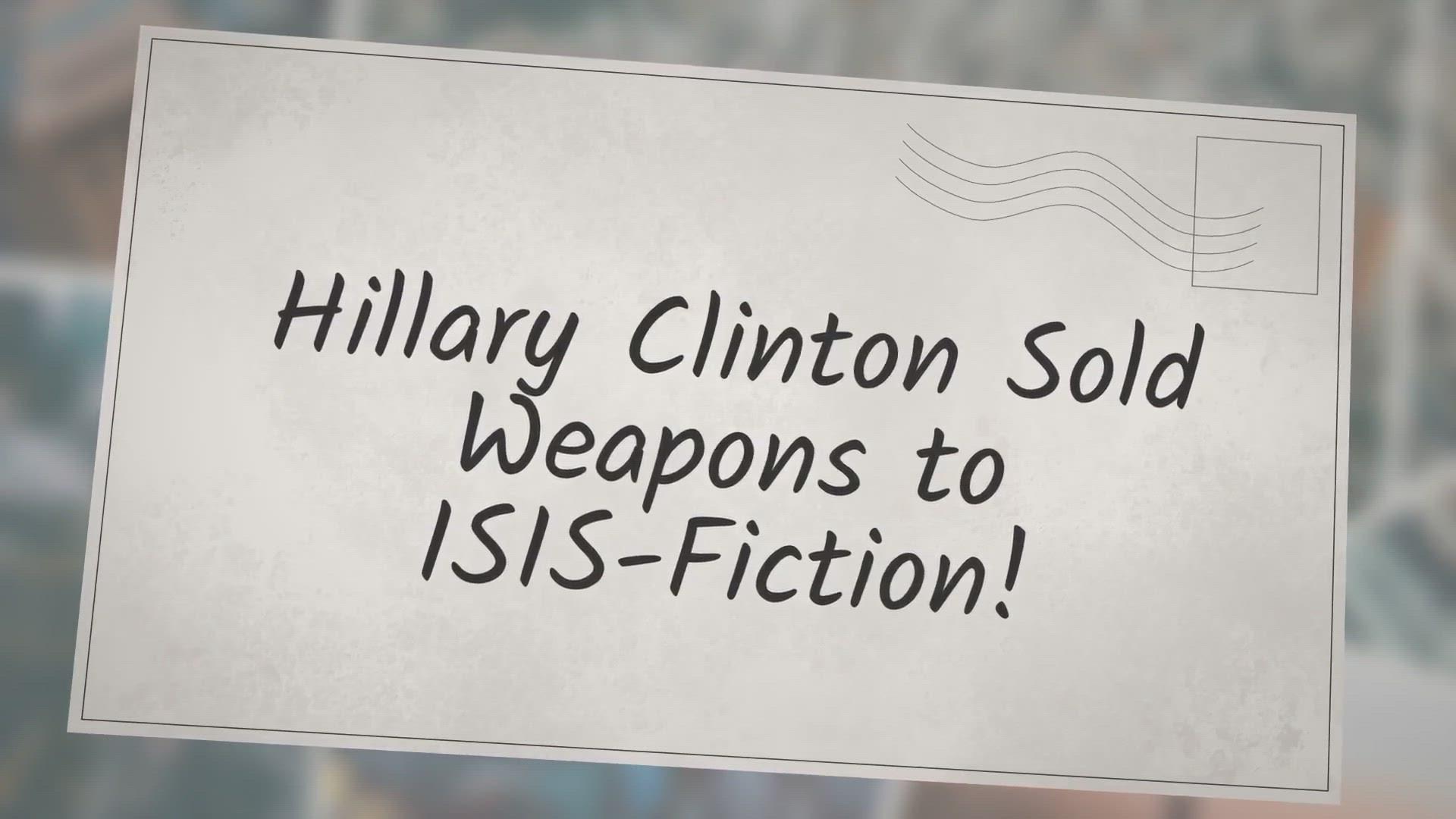 'Video thumbnail for Hillary Clinton Sold Weapons to ISIS-Fiction!'