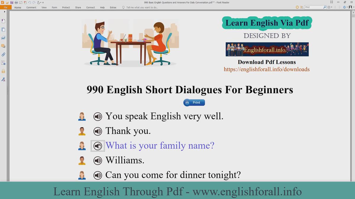 'Video thumbnail for English Questions and Answers For Daily Conversation - Part 01'