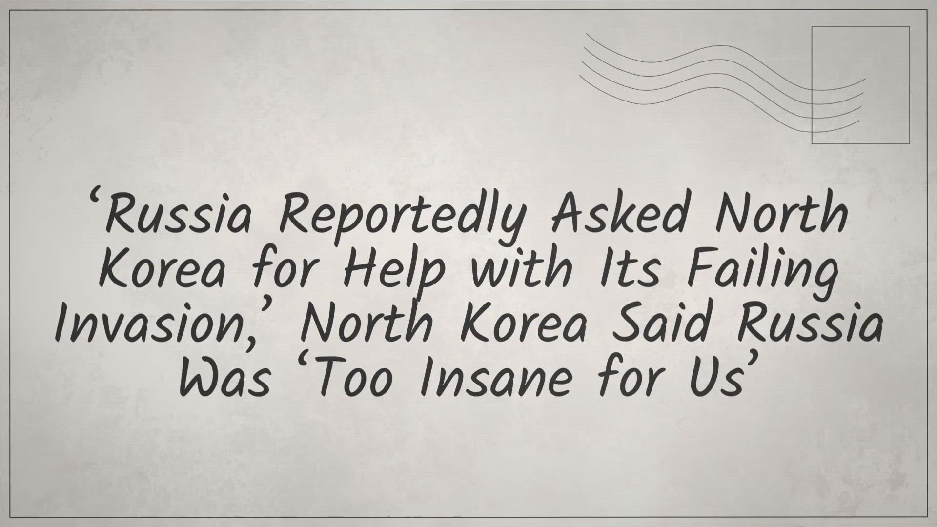 'Video thumbnail for ‘Russia Reportedly Asked North Korea for Help with Its Failing Invasion,’ North Korea Said Russia Was ‘Too Insane for Us’'