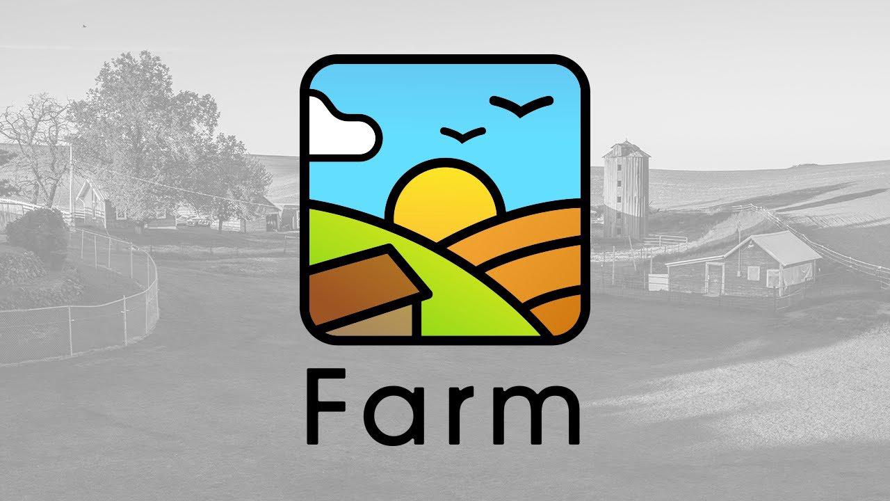 'Video thumbnail for Colorful simple farm logo illustrated design-Adobe Illustrator-SPEED ART'