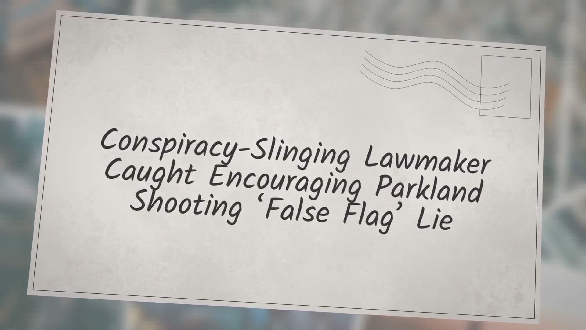 'Video thumbnail for Conspiracy-Slinging Lawmaker Caught Encouraging Parkland Shooting ‘False Flag’ Lie'