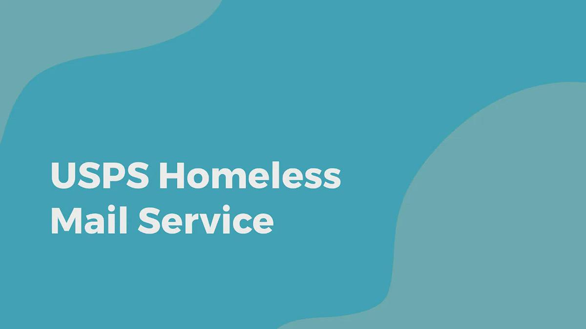 'Video thumbnail for USPS Homeless Mail Service'