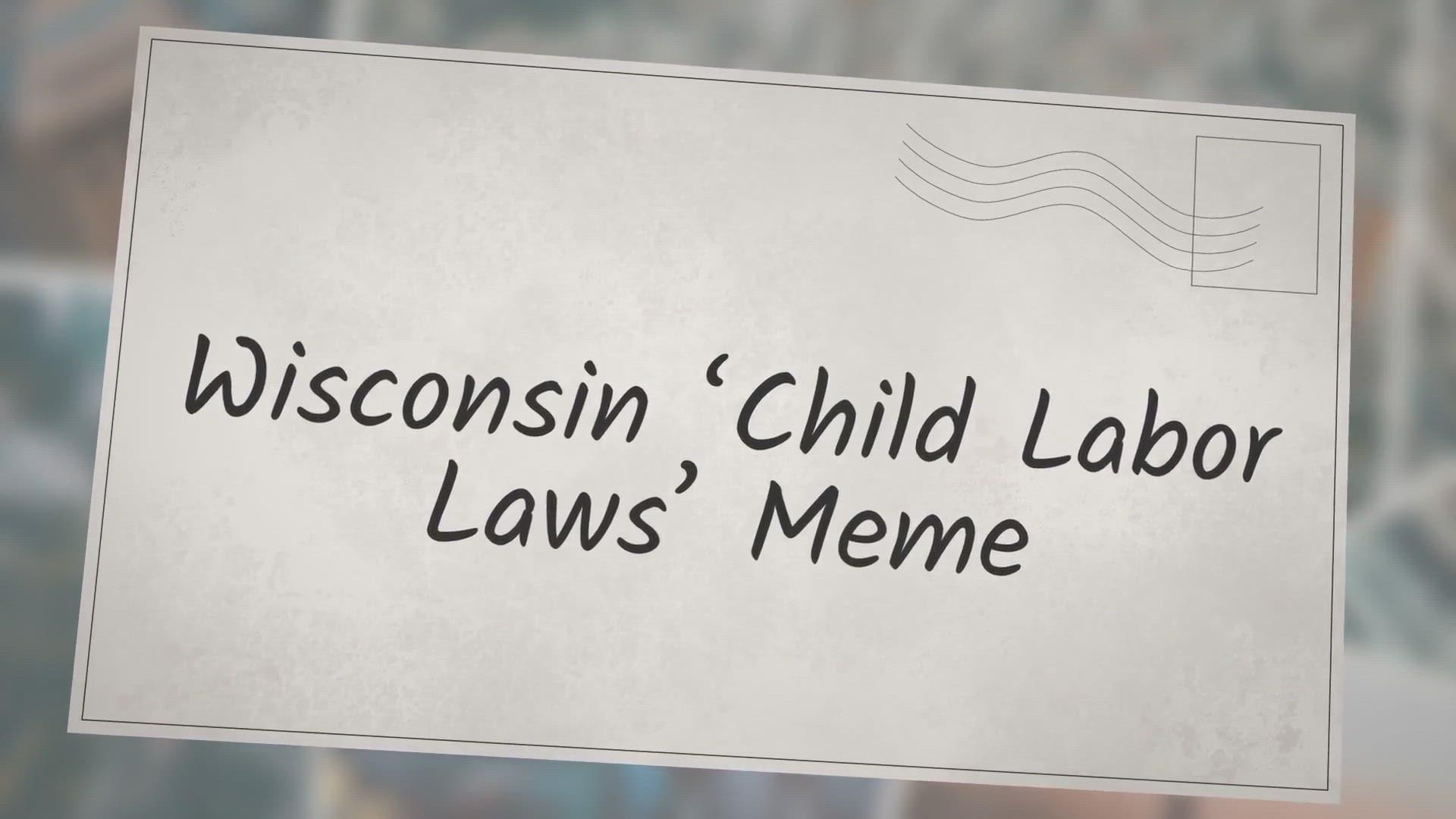 'Video thumbnail for Wisconsin ‘Child Labor Laws’ Meme'