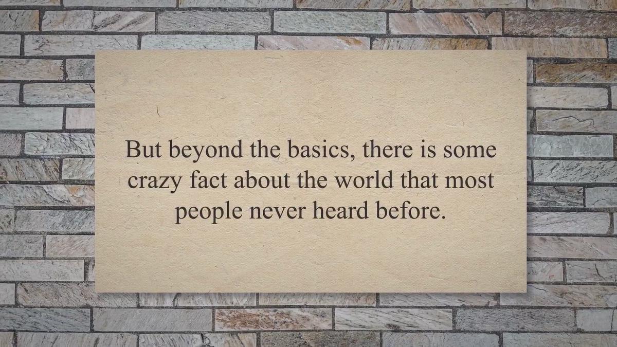 'Video thumbnail for 6 crazy facts that are too weird to believe'