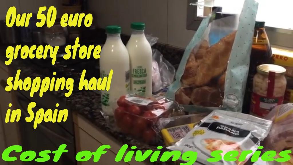 'Video thumbnail for Our 50 Euro Grocery Store Shopping Haul In Spain'