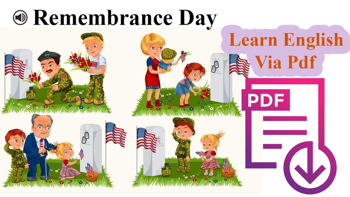 'Video thumbnail for Learn English Via Listening | Beginner Level | Lesson 14 | Remembrance Day'