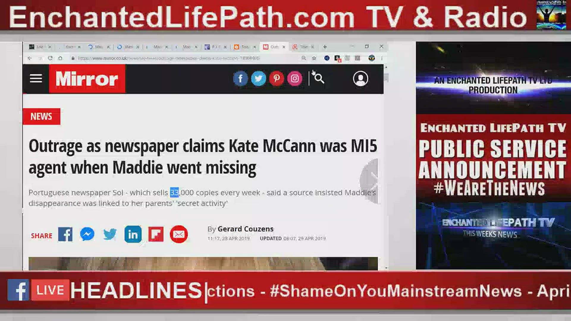 'Video thumbnail for Kate McCann Worked For MI5 When Madeleine McCann Vanished'