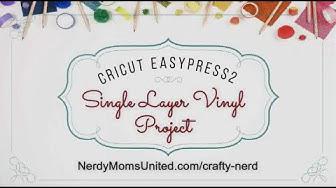 'Video thumbnail for How To Use A Cricut EasyPress 2 To Make A Vinyl Shirt'