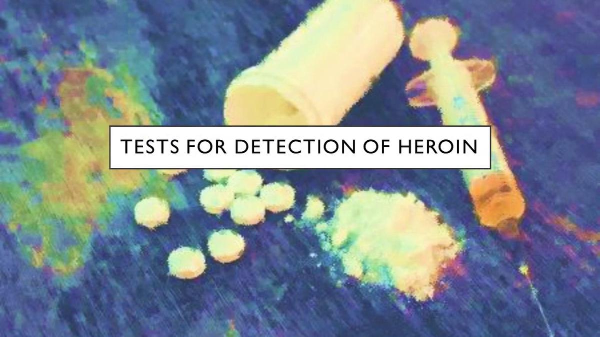 'Video thumbnail for Test for detection of Heroin in Forensic Science'