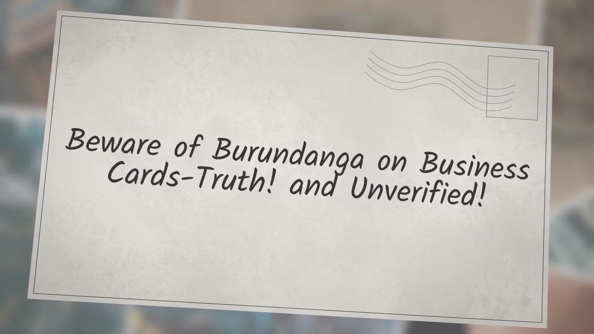'Video thumbnail for Beware of Burundanga on Business Cards-Truth! & Unverified!'