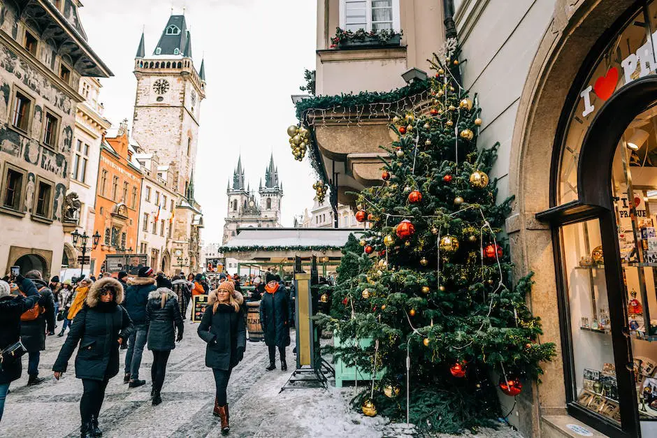 Image showcasing the transformation and commercialization impact on Christmas markets, with vendors selling mass-produced items overshadowing local craftsmanship and cultural symbolism