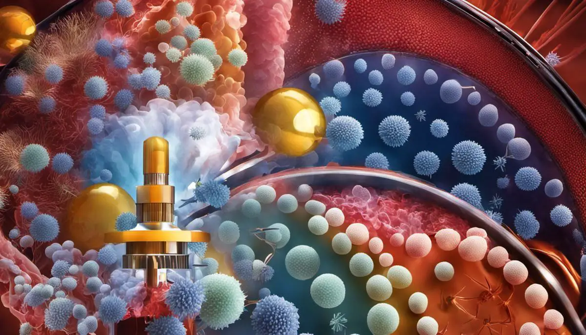 Image depicting the components of flu vaccines, including inactivated and attenuated viruses, adjuvants, and strain selection.