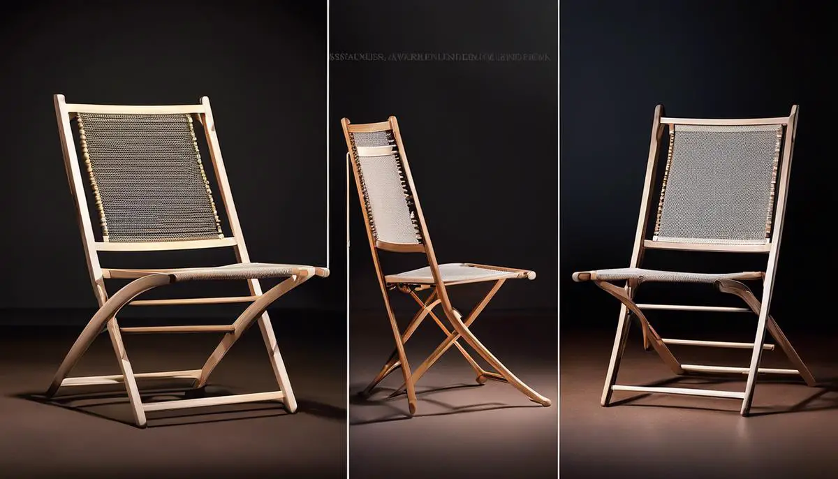 An image of a folding chair representing its evolution and presence across different cultures and eras.