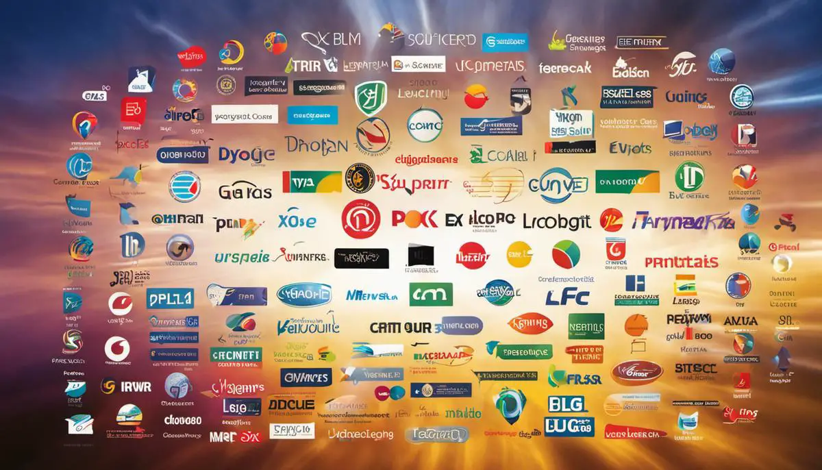 An image depicting various programming language logos, representing the impact of naming practices on perception of programming languages.