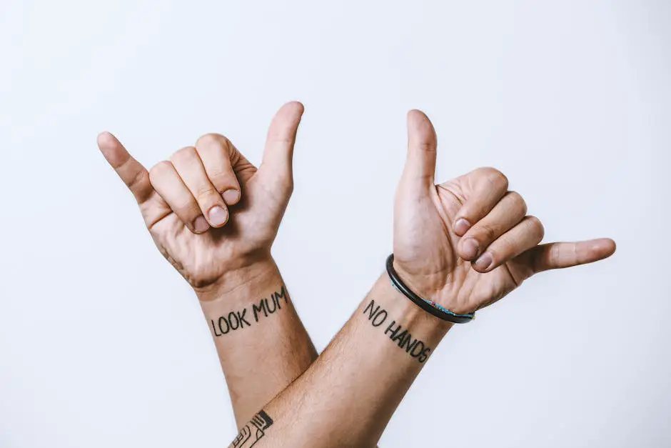 An image showing a peace symbol formed by hands clasping each other